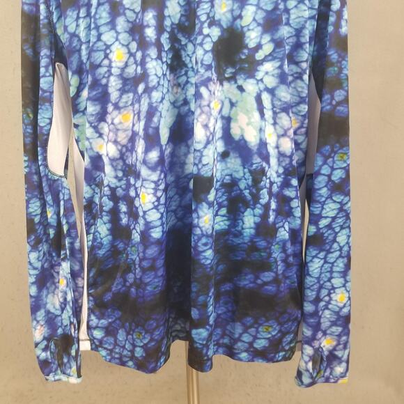 Reel Legends Shirt Mens XL Blue White Long Sleeve Fishing Gaiter REEL-TEC - Picture 8 of 14